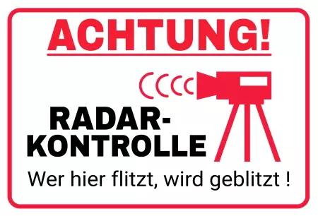 Parken verboten SchildParken - Verkehr Achtung! Radar Kontrolle! Schilder selbst gestalten Parken verboten SchildParken - Verkehr Achtung! Radar Kontrolle! Bild