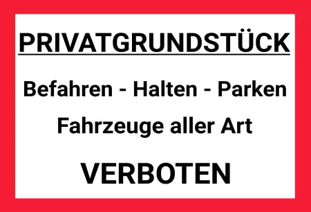 Parken verboten SchildParken - Verkehr Befahren - Halten - Parken VERBOTEN Schilder selbst gestalten Parken verboten SchildParken - Verkehr Befahren - Halten - Parken VERBOTEN Bild