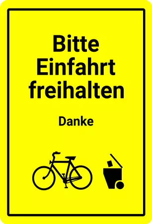 Parken verboten SchildParken - Verkehr Bitte Einfahrt freihalten Bild