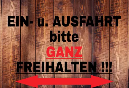 Parken verboten SchildParken - Verkehr Ein uns Ausfahrt bitte GANZ freihalten!!! Schilder selbst gestalten Parken verboten SchildParken - Verkehr Ein uns Ausfahrt bitte GANZ freihalten!!! Bild