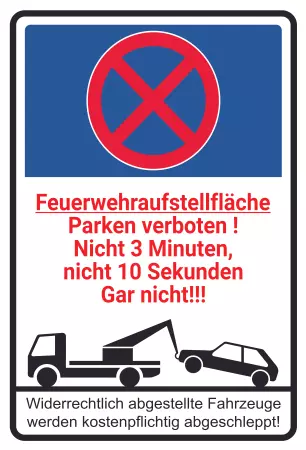 Parken verboten SchildParken - Verkehr Feuerwehraufstellfläche Parken verboten! Schilder selbst gestalten Parken verboten SchildParken - Verkehr Feuerwehraufstellfläche Parken verboten! Bild