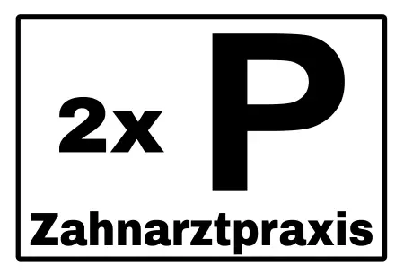 Parken verboten SchildParken - Verkehr Parken für Zahnarztpraxis Bild