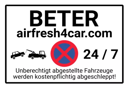 Parken verboten SchildParken - Verkehr Parken verboten 24/7 Bild