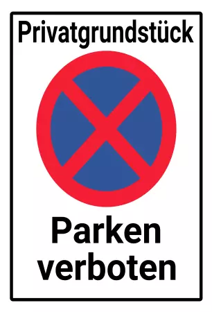 Parken verboten SchildParken - Verkehr Parken verboten Bild