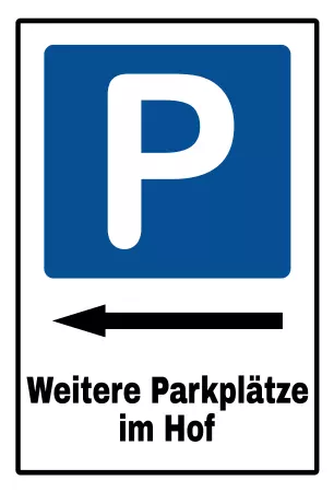 Parken verboten SchildParken - Verkehr Parkplätze im Hof Bild