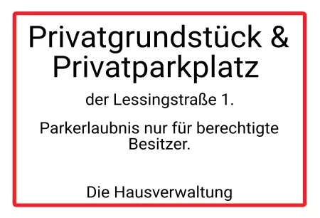 Parken verboten SchildParken - Verkehr Privatgrundstück & Privatparkplatz Schilder selbst gestalten Parken verboten SchildParken - Verkehr Privatgrundstück & Privatparkplatz Bild