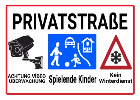 Parken verboten SchildParken - Verkehr PRIVATSTRAßE Bild