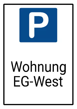 Parken verboten Schild Parken - Verkehr Wohnung EG-West Bild